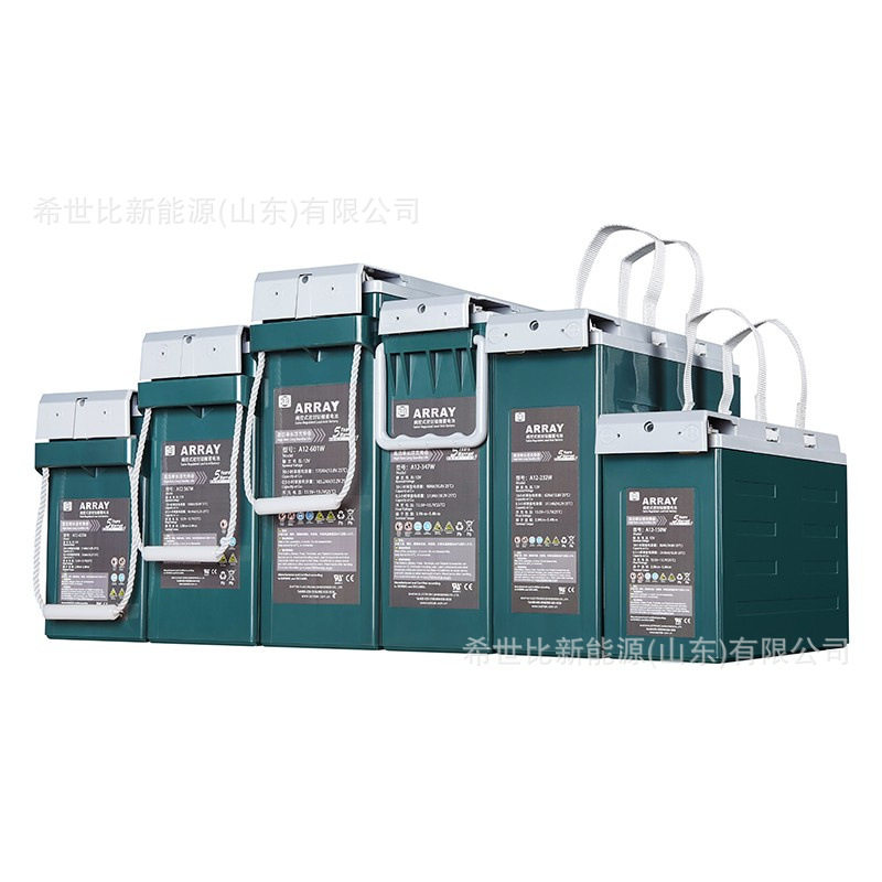山特系列ARRAY蓄电池A12-347W 高功率长浮充寿命12V90AH狭长型