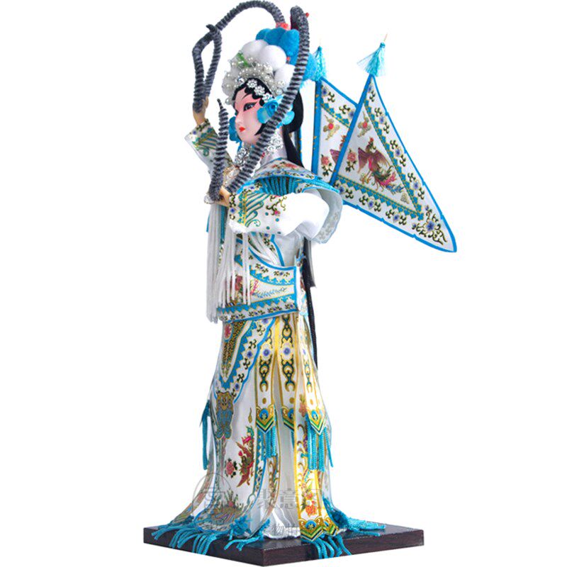 北京绢人娃娃京剧人偶 特色中国摆件品 家居饰品 脸谱摆设礼品