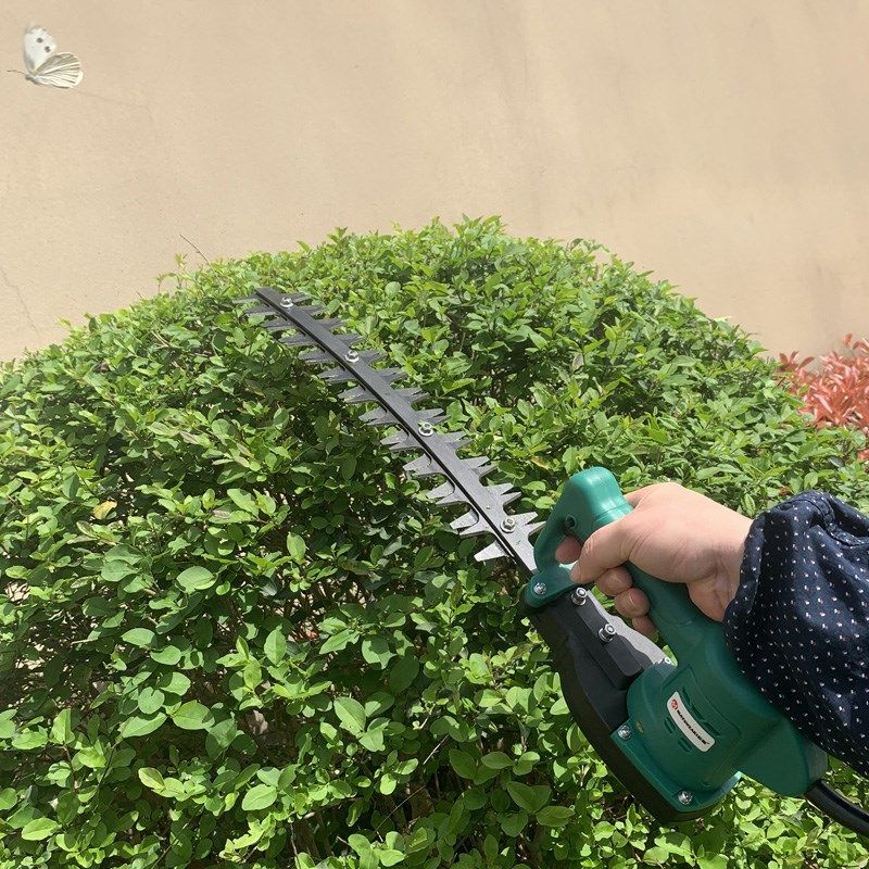 无刷电动绿篱修剪机弧形充电式锂电修枝机绿化园林神器小型剪茶机
