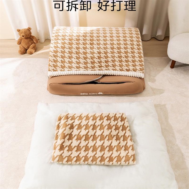 狗窝冬天保暖封闭式安全感冬季狗狗睡觉的窝狗床四季通用可拆洗窝
