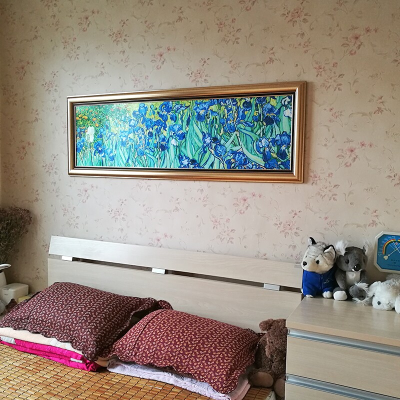 梵高油画美式卧室挂画欧式装饰画温馨花卉温馨小房间装饰壁画客厅