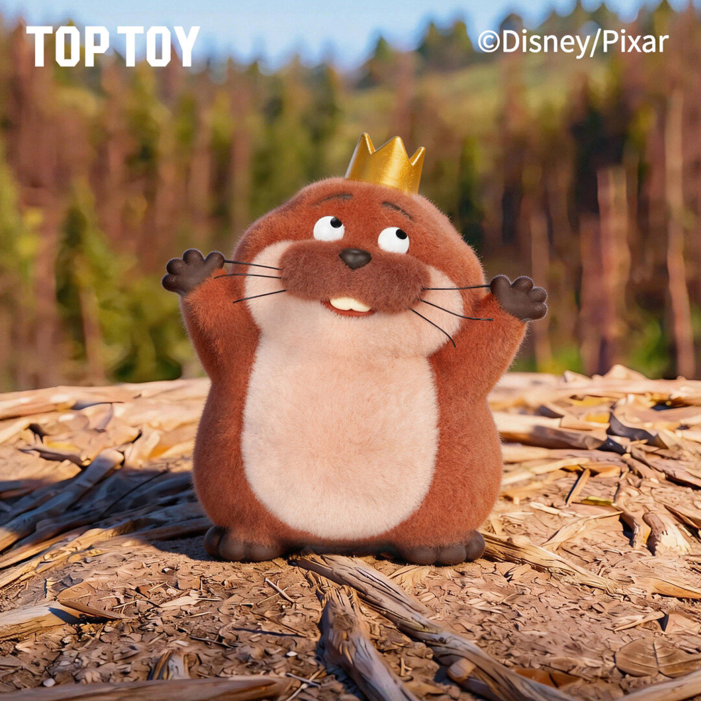 正版TOPTOY迪士尼皮克斯河狸变身计划盲盒Hoppers蜥蜴电影周边女
