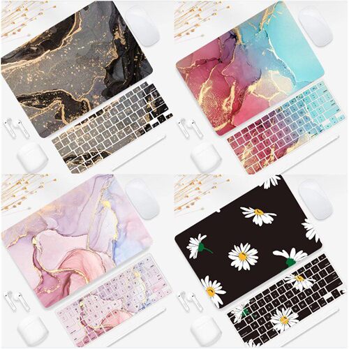 New Case适用于Macbook Air M1 M2 M3 M4 M5 A3449 A3448 2026 Macbook Pro14 16 A3427 Case+Keyboard Cover