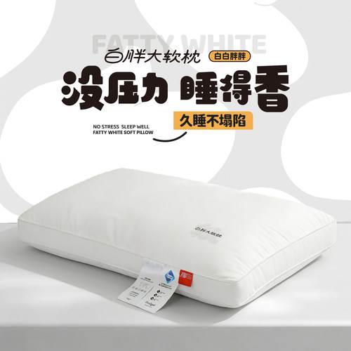 AB白胖大软枕家用枕头一对装