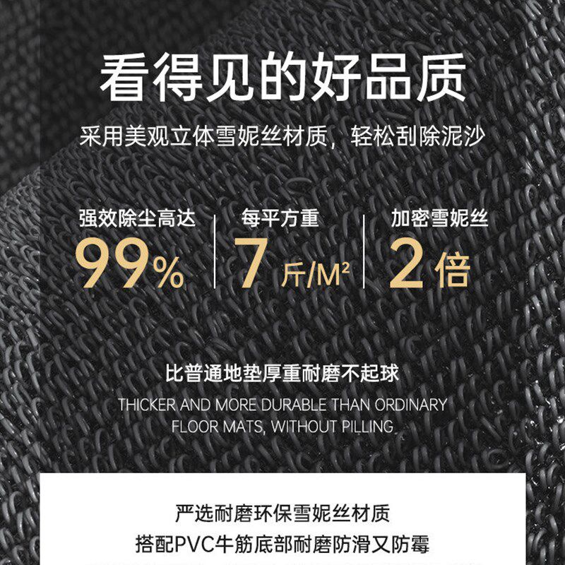 商用店铺超市酒店门口迎宾地毯入户门地垫室外防滑垫进门脚垫定制