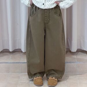 女童休闲裤2026秋冬新款中大儿童洋气直筒裤小女孩时髦炸街长裤潮