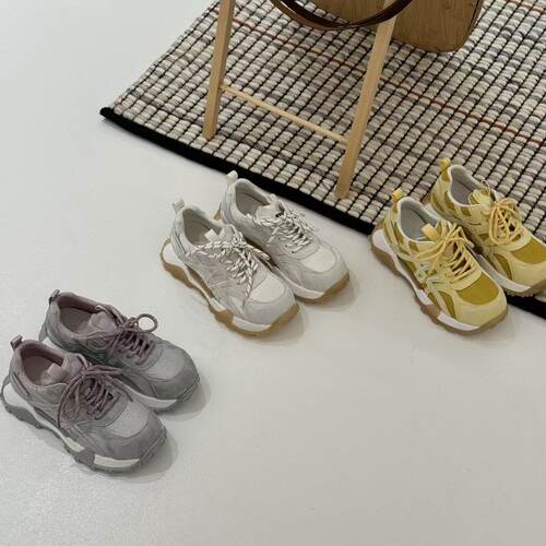 H55女鞋泡泡马卡龙2026夏季新款厚底平稳舒适休闲日常百搭老爹鞋