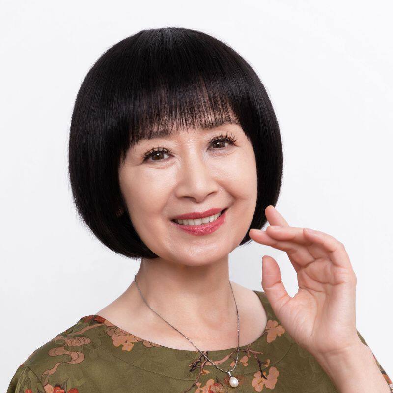 中老年假发真发全真人发50岁妈妈化疗光头轻薄款波波头黑色全头套