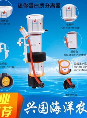 红海星蛋分 针刷蛋分SQ-50 70 90海水缸迷你小蛋白质分离器化氮器