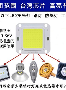 led投光灯灯芯20w30w50w防爆工矿灯路灯灯珠灯板灯片驱动电源配件