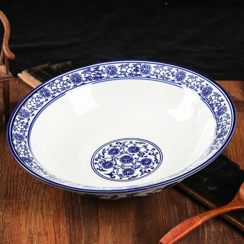 包邮青花酒店陶瓷汤碗大号面碗水煮鱼盆酸菜鱼碗梅菜扣肉碗蒸菜碗