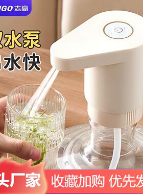 桶装水电动抽水器双水泵锂电饮水