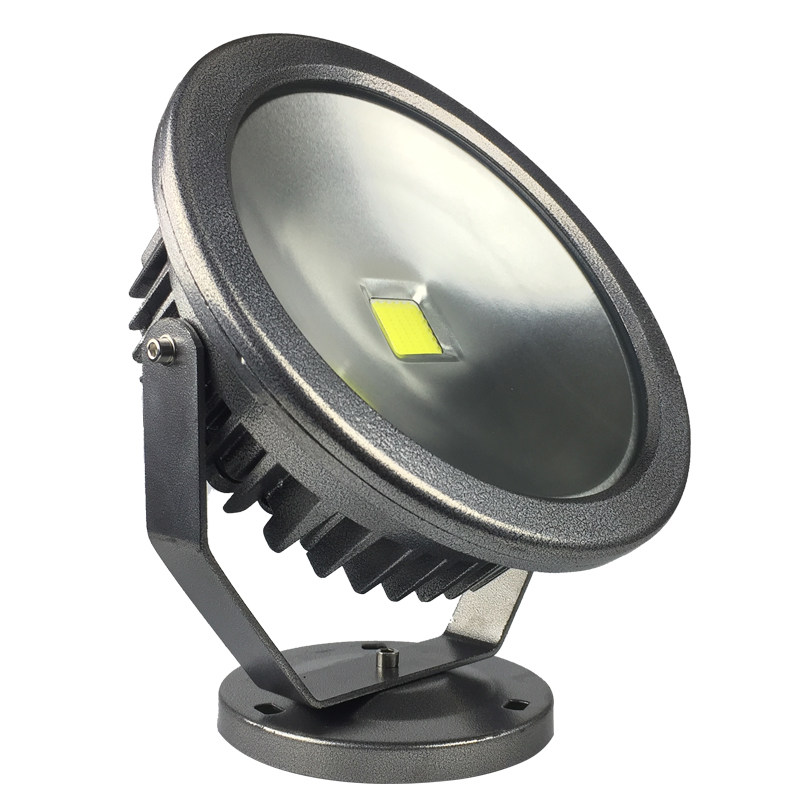 圆形LED投光灯投射灯10W20W30w50瓦户外广告灯70w泛光路灯射树灯