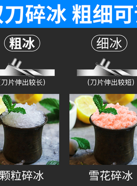 美莱特碎冰机商用打冰机沙冰机小丸子雪花冰迷你小型奶茶店刨冰机