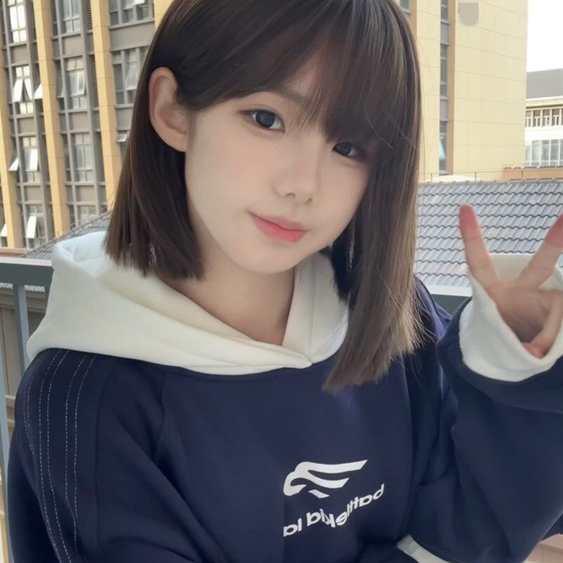 纤韵佳人假发女短发波波头黑棕色自然少女气质修脸短直发全头套式