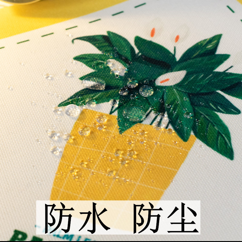 床头柜盖布防尘布罩打印机罩套咖啡机冰柜盖布洗衣机冰箱桌布方巾