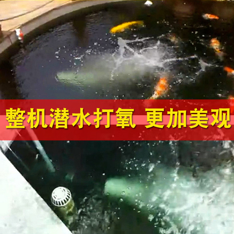 大型鱼塘鱼池推水造浪泵大功率增氧机充氧机潜水泵曝气机涌浪水炮
