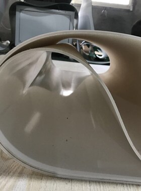 PVC绿白色食品级轻型平面流水线工业皮带输送带传送带运输带传动