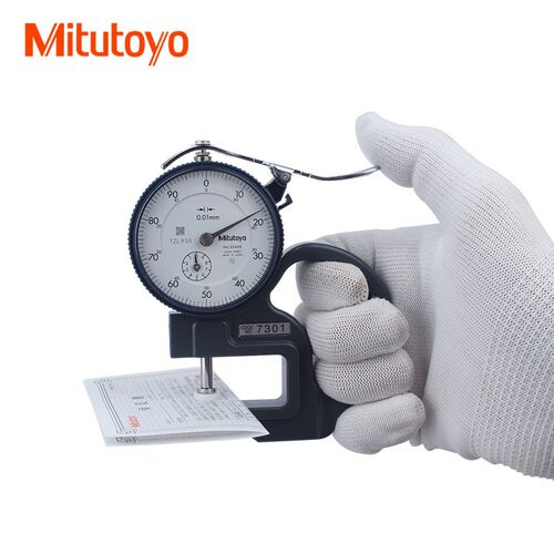 三丰厚薄表测厚规0-10mm7301 7327 7331S皮革测量仪Mitutoyo