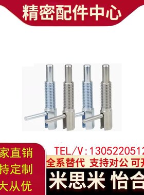 旋钮柱塞LBLT型分度销今尾弹簧定位销安全止动插销M6M8M10M12M16