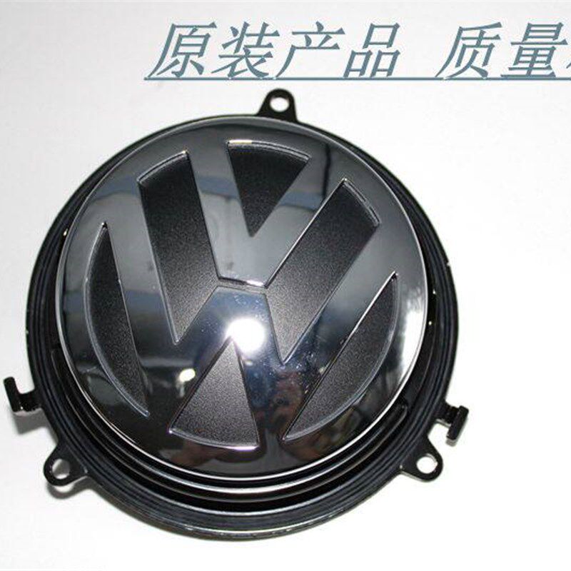 宝来经典老迈腾B6老款CC高尔夫5后圆标后备箱开关VW标3CD 827 469