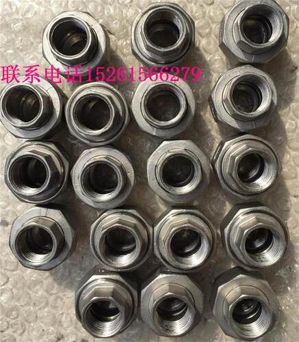 304不锈钢丝扣口活节接头油任令DN10 15 20 25 32 40 50 65 80