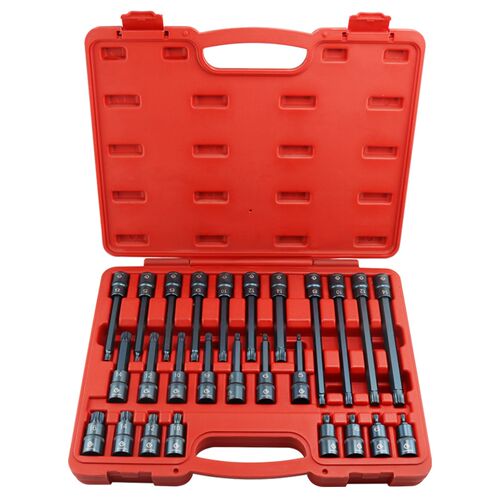 内六角电动扳手专用旋具套筒全套12花角套装T30梅花六角M10工具