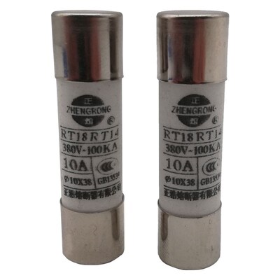 正浩10*38 RT14-20 R015 RO15 AM2 RT18-32熔断器保险丝1A~32A芯