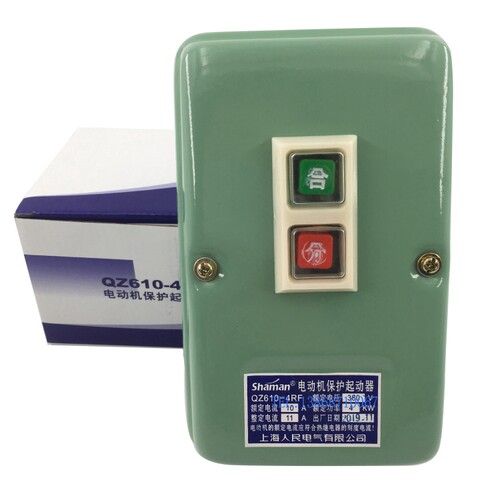 380V220电动机保护磁力开关QZ610-17RF 4RF 10RF磁力起动器4-17KW
