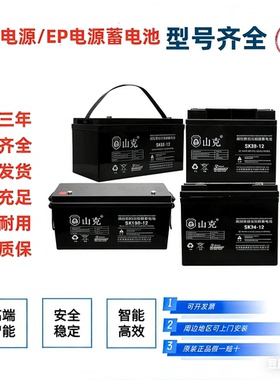山克蓄电池SK24-12 12V7.5AH9AH24A38A65A100AH消防 EPS/UPS电源