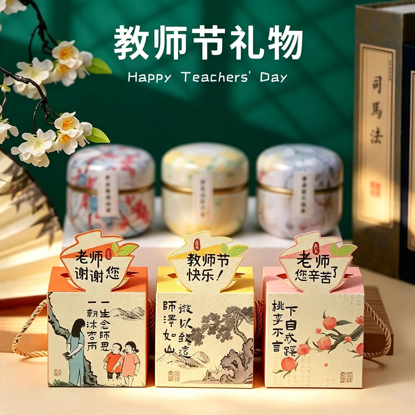 教师节花茶礼盒实用伴手礼