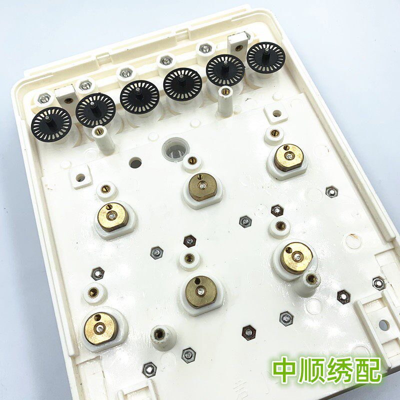 电脑绣花机配件 方型六针带低检报警盒 适合EF119底检板报警盒