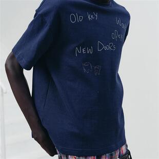 NOT 牙齿手工刺绣标语特殊柔软舒适肌理感短袖 25ss shirt UGLY