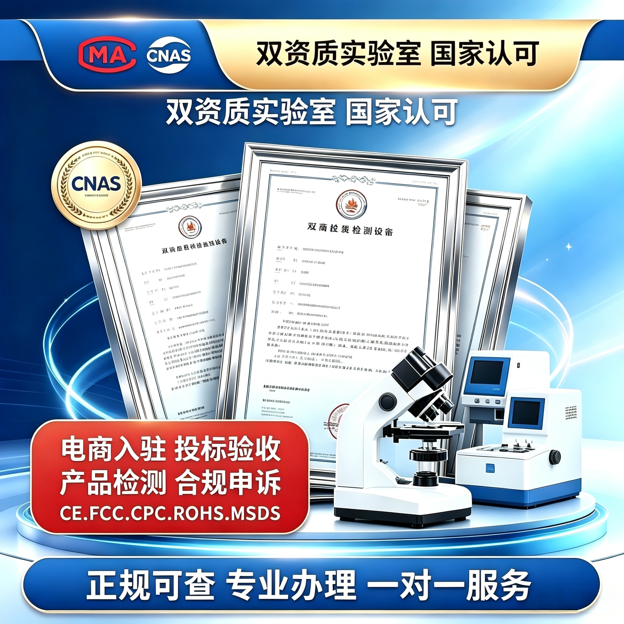 检测CMA/CNSA质检报告代检验检测