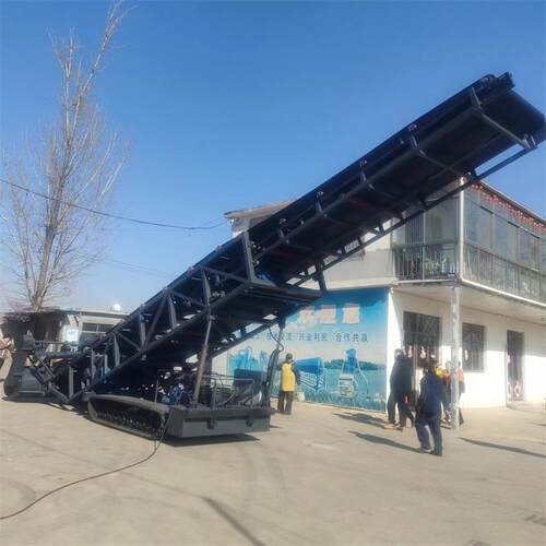 120送0mm宽皮带输PD500机 控全自动遥控扒料机 遥感远带距离操装