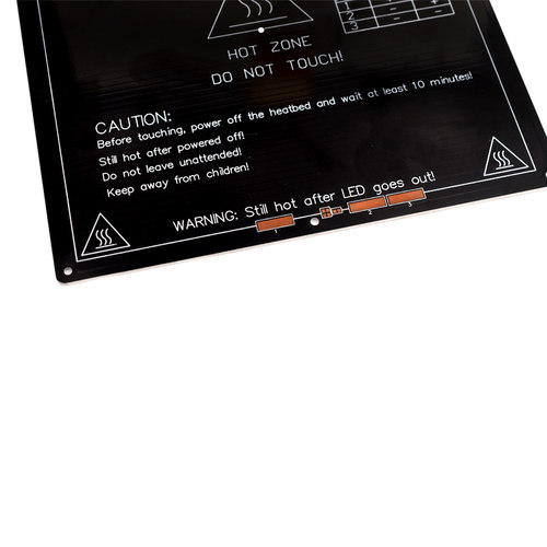 3D打印机配件Mk2b加热床214*214*1.6MM加热平台双电源PCB热床黑色