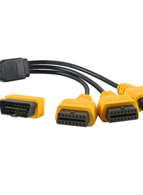 汽车OBD分线器一分二转接线obd2一分三一拖二一拖三延长线16芯