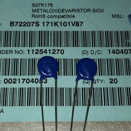 S07K175 进口高质量 压敏电阻 7MM 通用V7271U 07D271 电压270V
