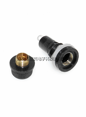 5*20 保险丝座 6X30MM 玻璃管 熔断器底座 黑色FUSE 耐高温  胶木