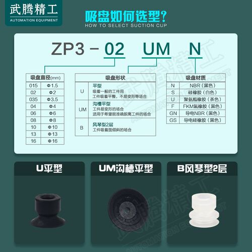 气动真空吸盘ZP3-T04BN-A5防静电吸嘴ZP3-015/02/035UN/US/UGN/BN