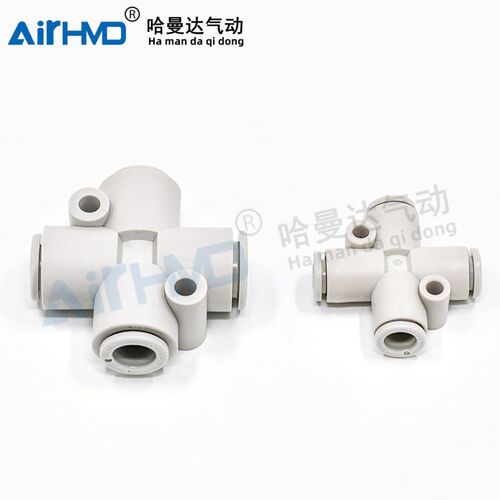 气管接头十字四通KQ2TY/KQ2TX/KQ2TW04/06/08/10/12-00/08*10X12A