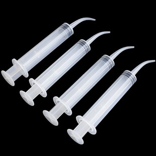 12ML塑料针筒点胶加墨抽油化妆品分装手动冲洗器无针长嘴注射针管