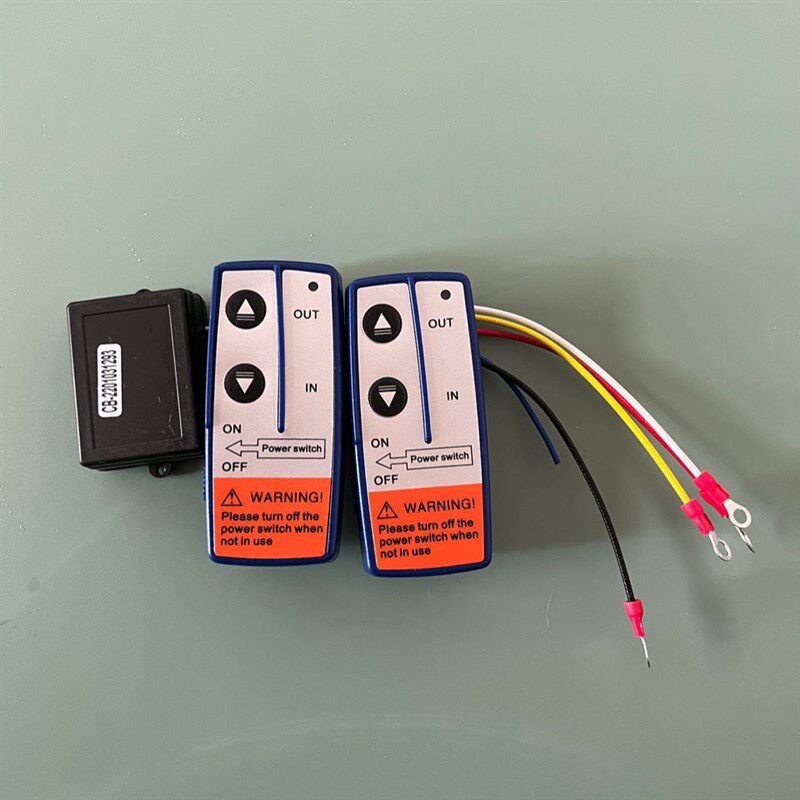 越野车电动绞盘无线遥控器小型车载吊机控制盒通用接收器 12V/24V