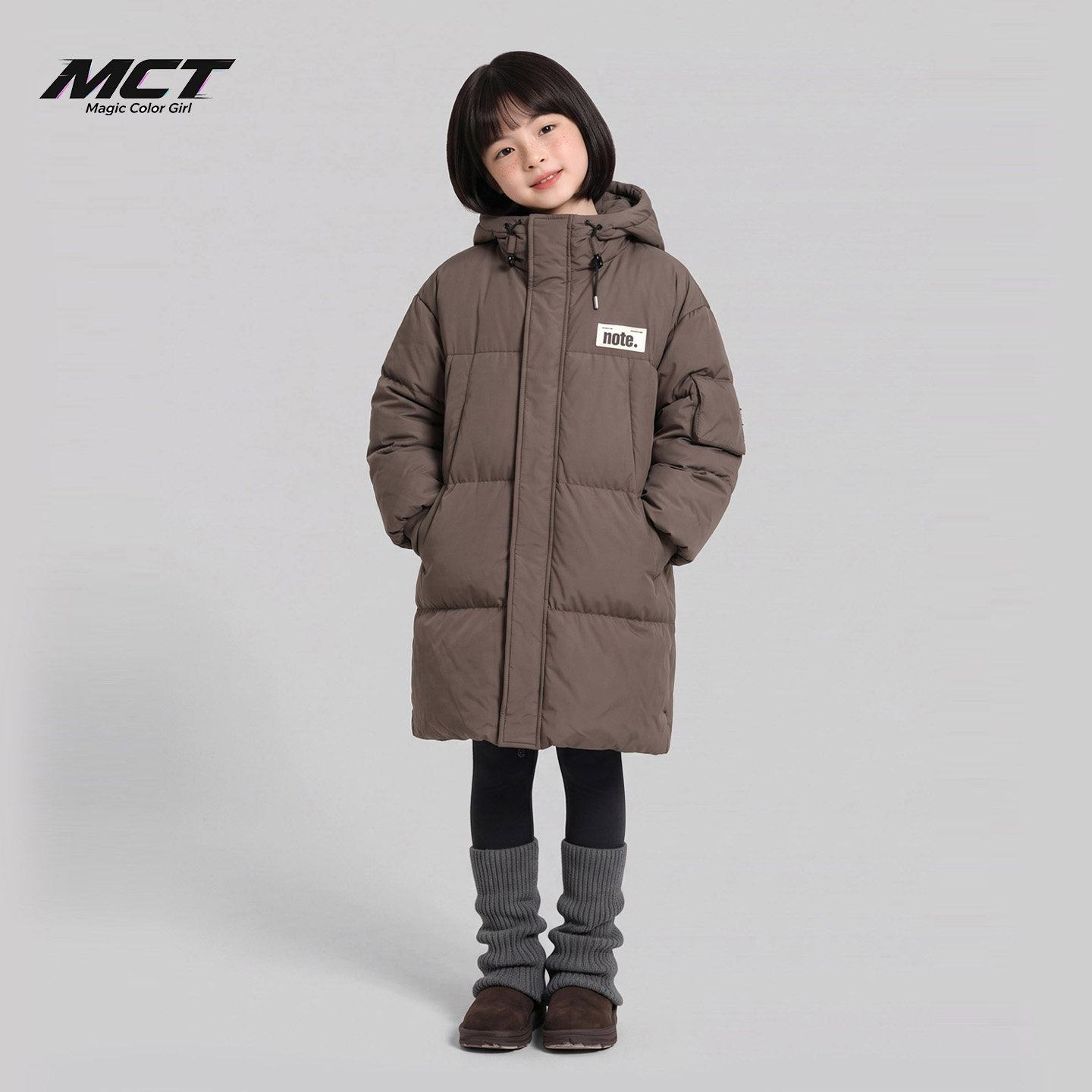 女童羽绒服冬季2026新款儿童上衣90白鸭绒中长款泡芙保暖羽绒外套