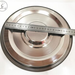 特厚36不锈钢汤锅汤桶盖20-22cm25下沉式凹凸平盖白钢盖26/28盖32