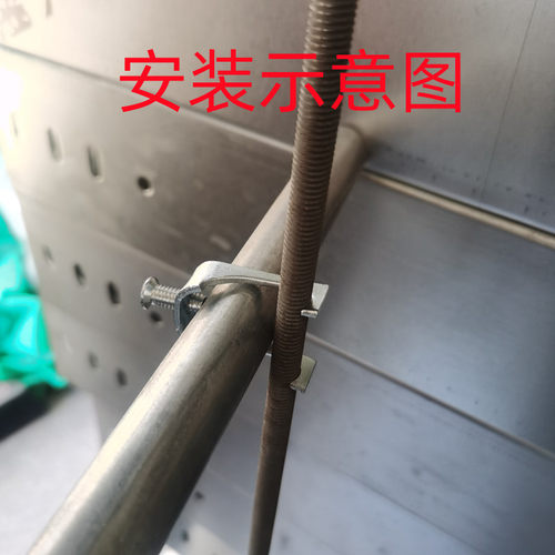 龙骨卡 U型卡KBG JDG 电线管管卡 丝杆吊卡子铁质 20 25 32 40 50