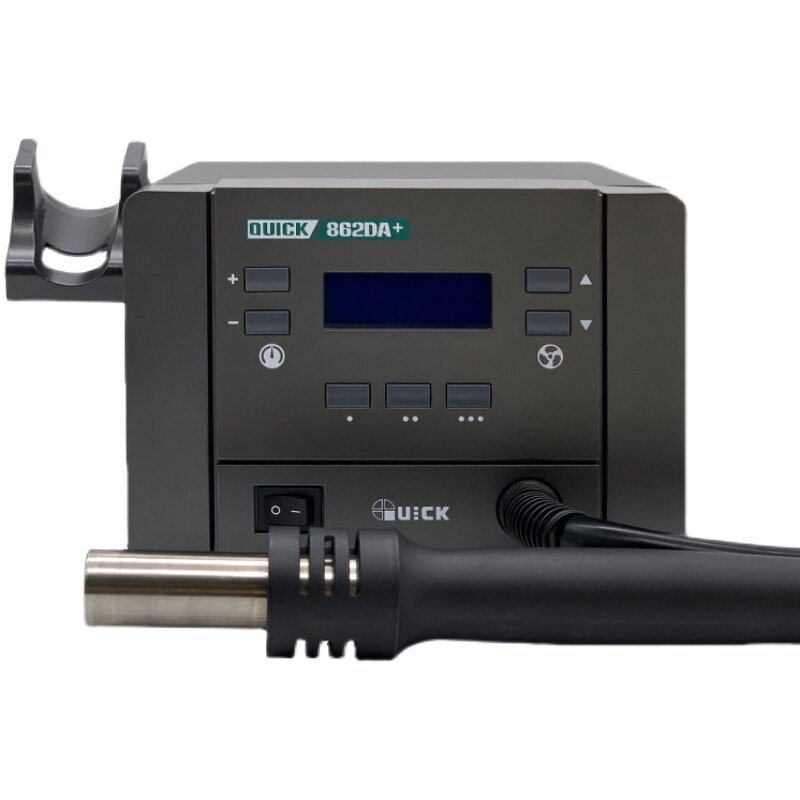 快克QUICK热风枪862DA+ 862DW+数显拆焊台1000W大功率直风/旋转风