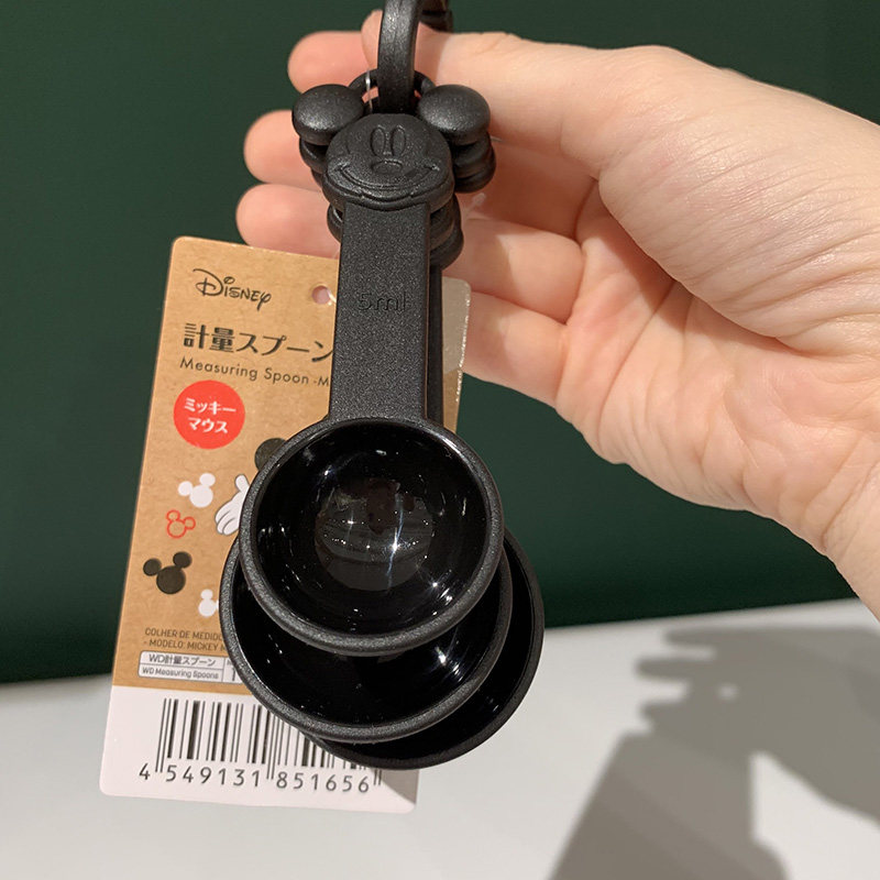 日本大创DAISO 米奇耐高温PP克数勺盐勺奶粉勺定量烘焙计量勺套装