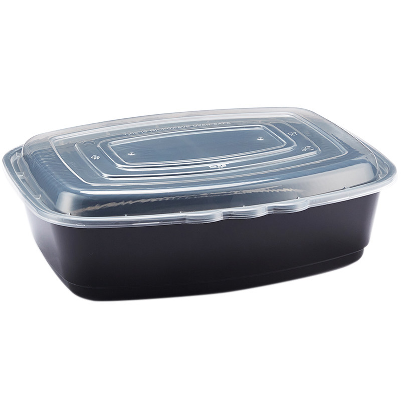 美式长方形2800ml/3500ML超大鱼盆打包盒鱼盘海鲜餐盒超长饭盒