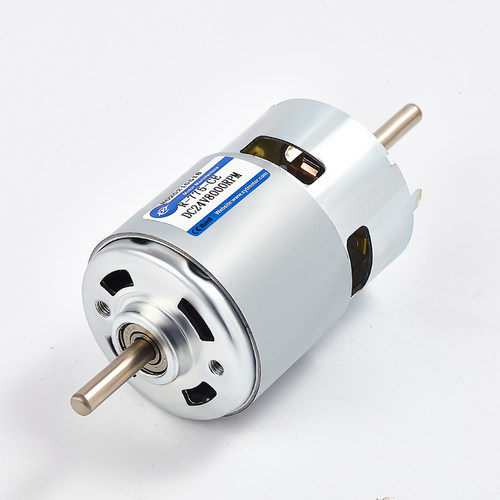 775DC直流减速微型电机 高速大扭力马达12V24V滚珠轴承小型电动机